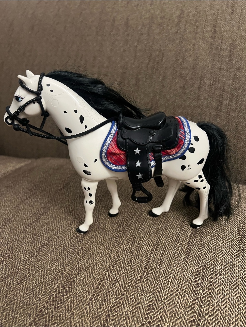 Vintage 1997 Mattel Barbie Riding Club Sassy Walking Pony My Tail Swishes